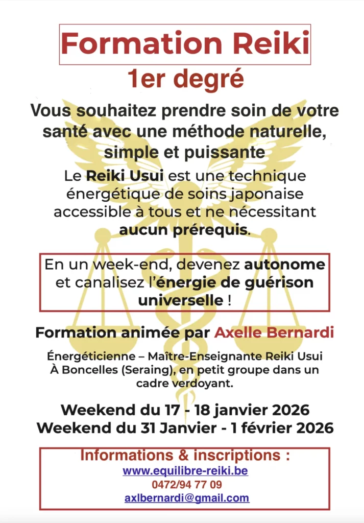 Événements - transmission Reiki